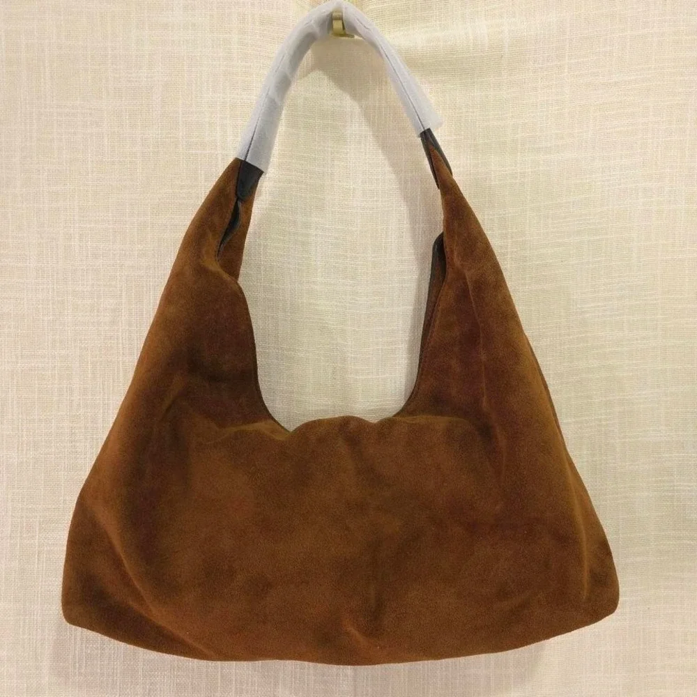 Madewell The Mylie Suede Shoulder Bag / Color:Russet‎ Multi